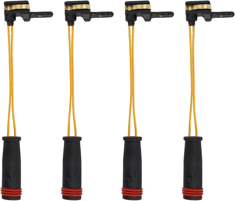 PXASU 4PCS Brake Pad Wear Sensor Front & Rear Wheels, Compatible for Mercedes-Benz W211 W220 C E S Class CLK SL C230 E320 E350 E500 S430 S500 S600, Replaces# 2115401717 - Image 1